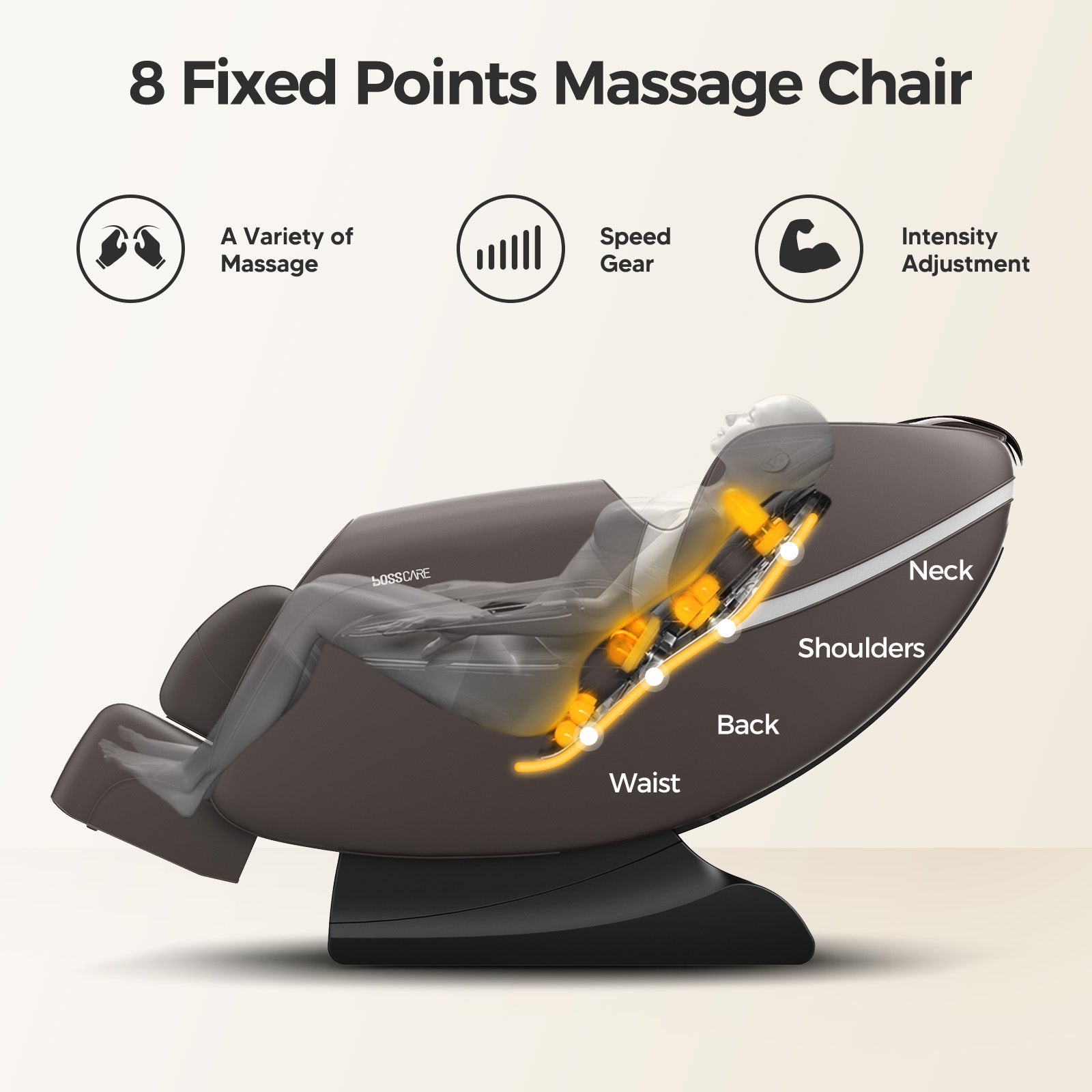 Bosscare GR8012 Zero Gravity Full Body Massage Recliner